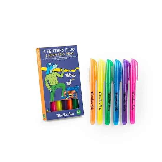 Rotuladores Fosforescentes - Neon Felt Pens