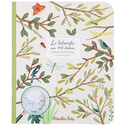 Le botaniste - Cuaderno para colorear y con pegatinas