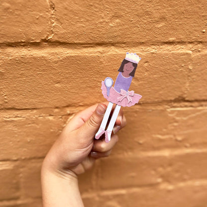 Make Your Own Ballerina Peg Doll