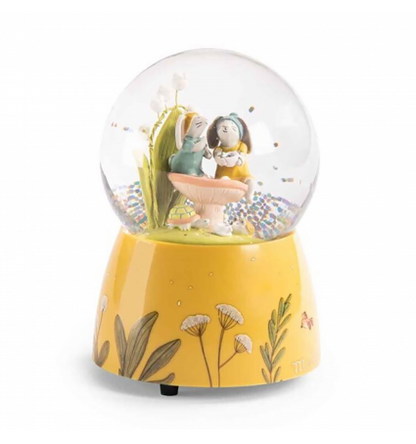 Bola de nieve musical / Musical snow globe - Los tres conejitos